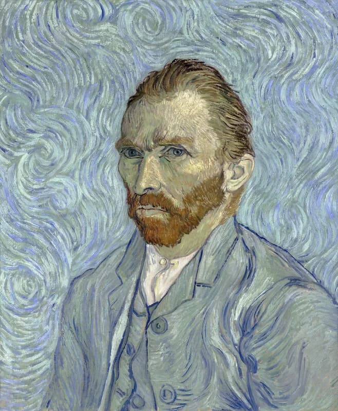 Art exhibit titled "Self Portraits" with 10 artworks