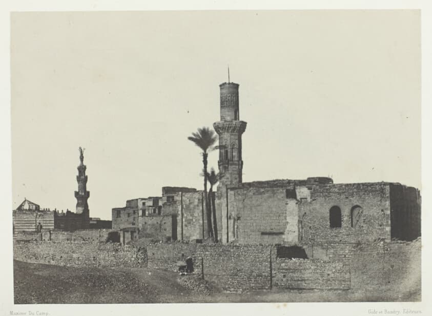 "Mosquée près de Bab-el-Saïda, Le Kaire, plate 2 from the album "Egypte, Nubie, Palestine et Syrie," (1852)" by Maxime Du Camp