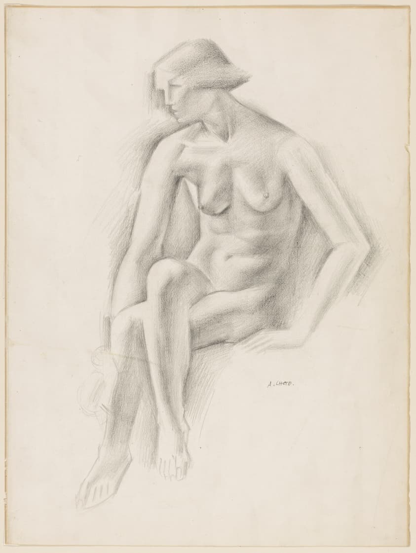 "Seated Female Nude" by André Lhote